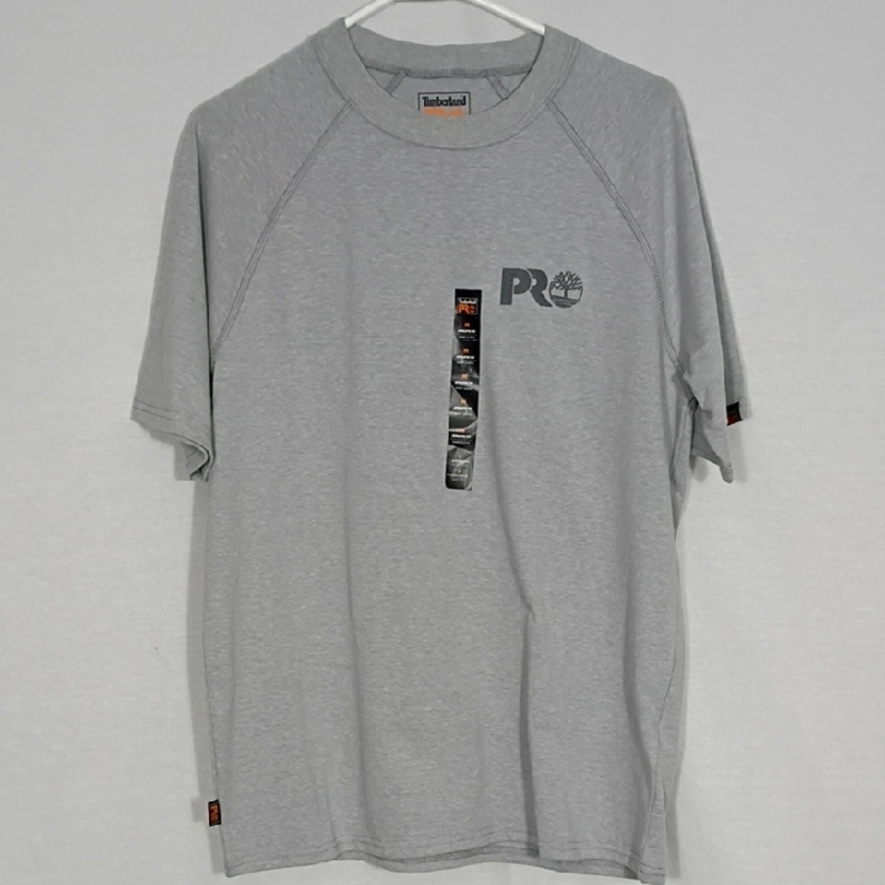 NWR Timberland PRO Medium Grey Heather Midweight Core Reflective Logo Size Med